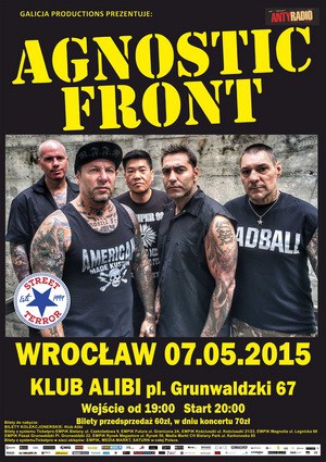 Agnostic Front, Street Terror w Krakowie i Wrocławiu!
